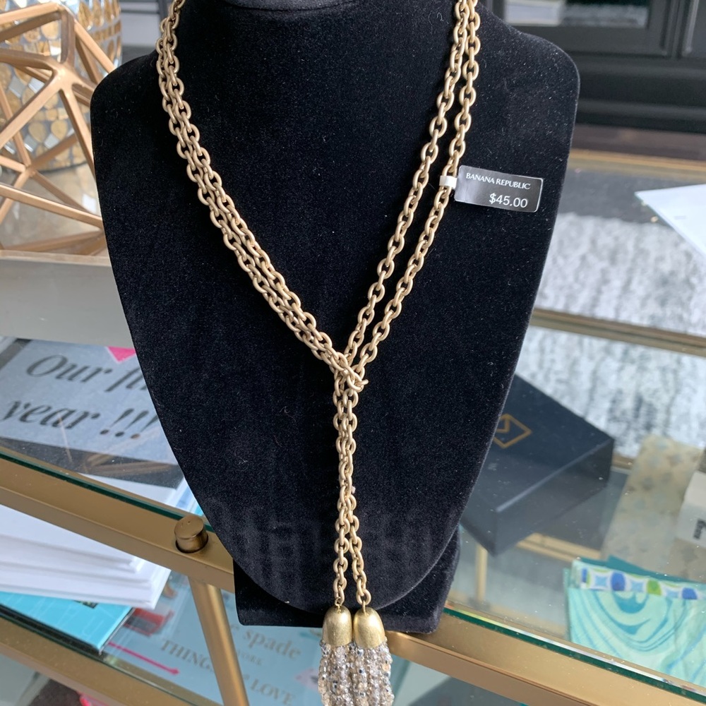 Beautiful lariat with Crystal tassels